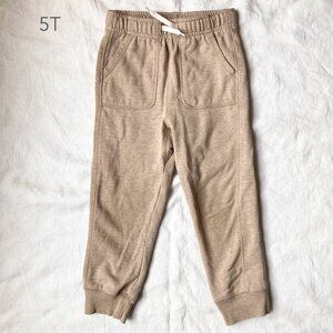 🪴5/$30 Old Navy 5T Toddler Boy Girl Heather Tan Sweatpants Spring